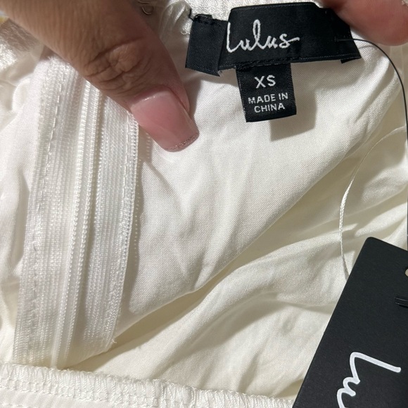 Lulus Star Spangled Ivory Backless Lace Romper - Picture 7 of 7